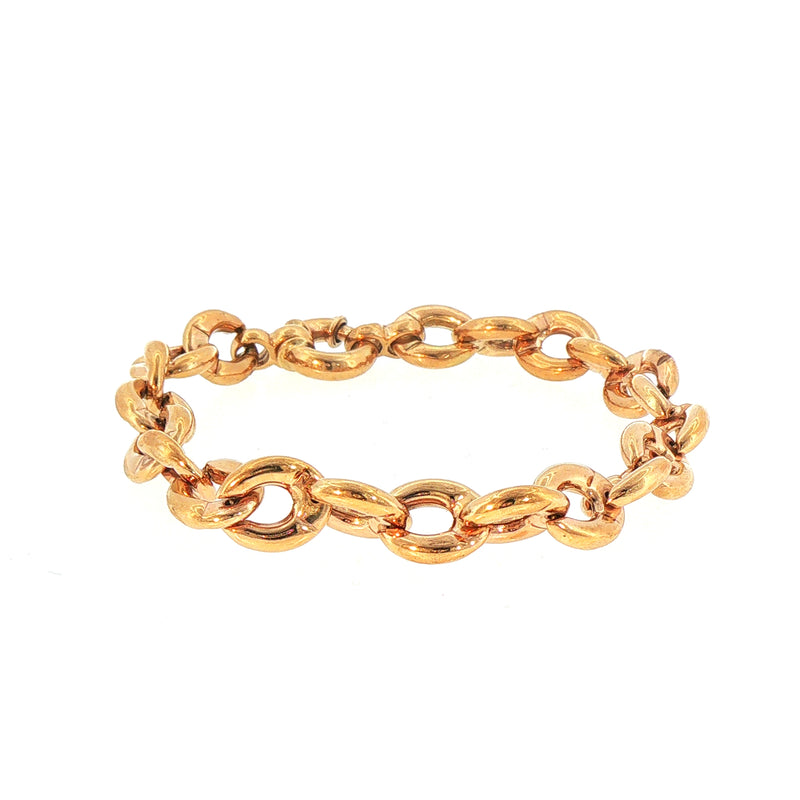 Ladies Mariner Link Bracelet Weighing 16.1g in 9ct Yellow Gold