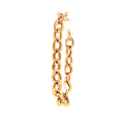 Ladies Mariner Link Bracelet Weighing 16.1g in 9ct Yellow Gold