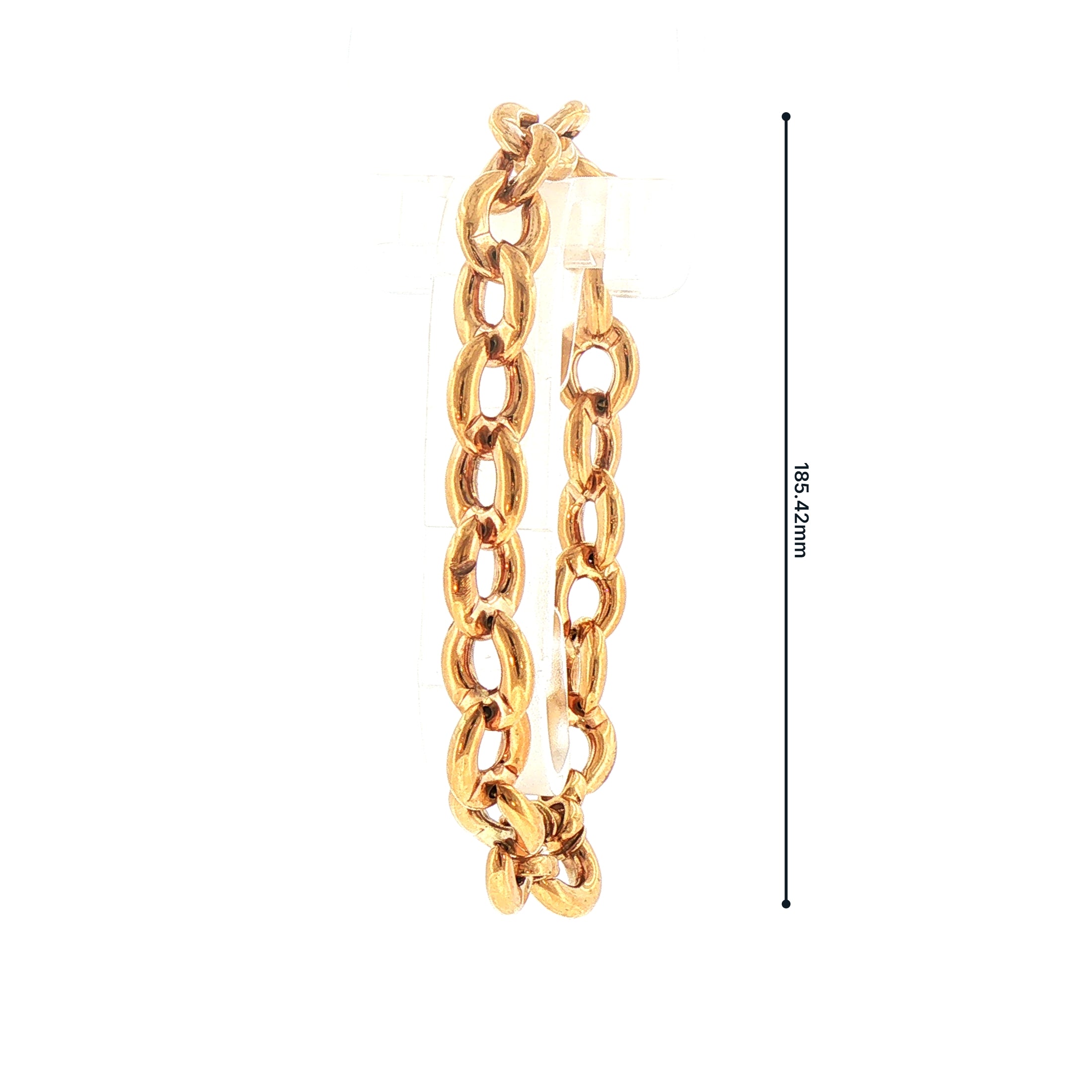 Ladies Mariner Link Bracelet Weighing 16.1g in 9ct Yellow Gold