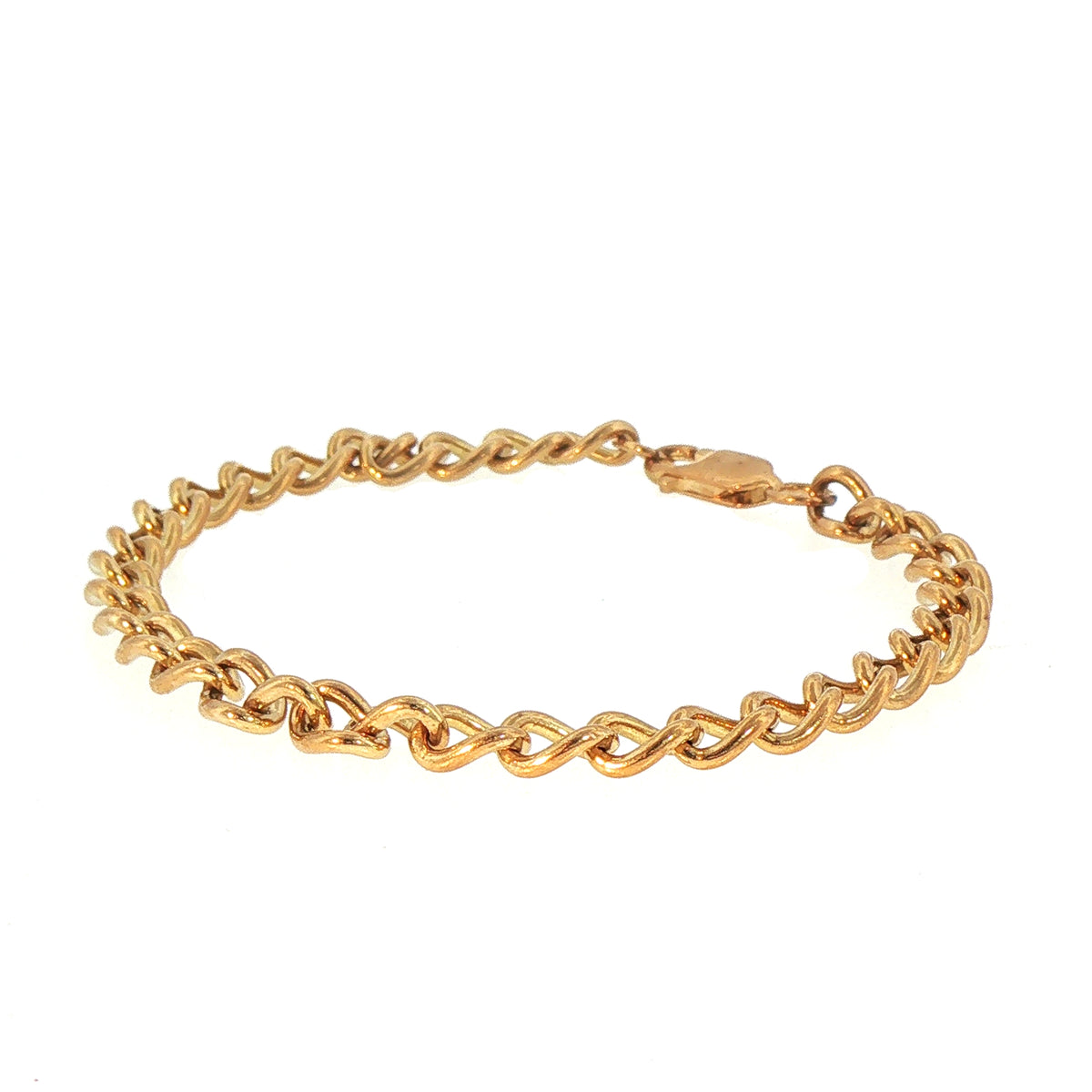 Ladies Loose Curb Link Bracelet Weighing 14.4g in 9ct Yellow Gold