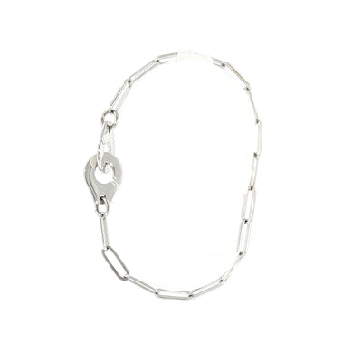 Cartier Dinh Van Paper Link & Cuff Style Bracelet Weighing 8g in 18ct White Gold