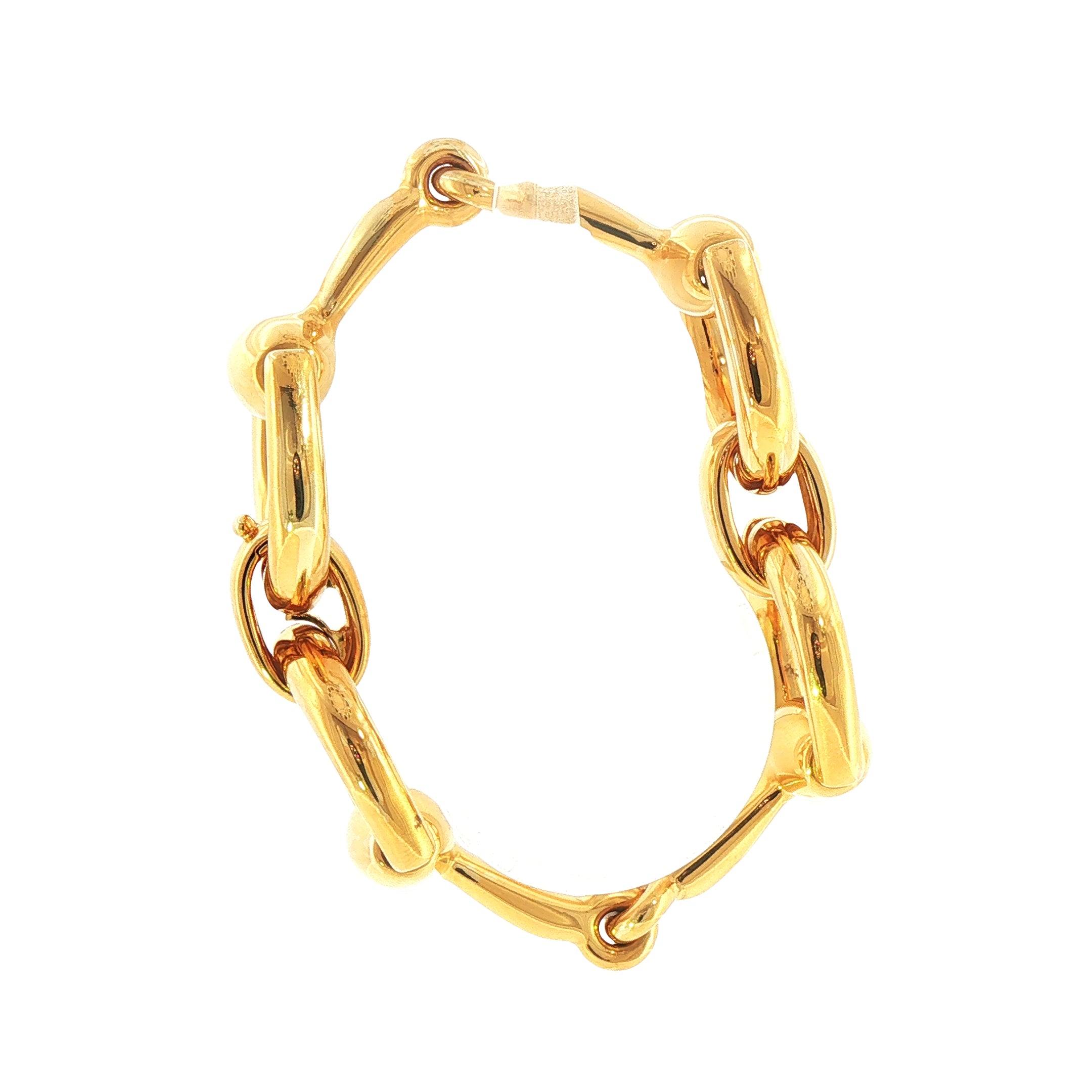 Gucci Equestrian Style Large Bracelet 67.2grams Set In 18ct Yellow Gold