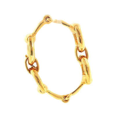 Gucci Equestrian Style Large Bracelet 67.2grams Set In 18ct Yellow Gold