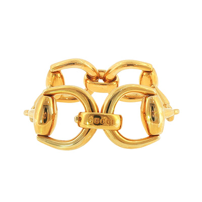 Gucci Equestrian Style Large Bracelet 67.2grams Set In 18ct Yellow Gold