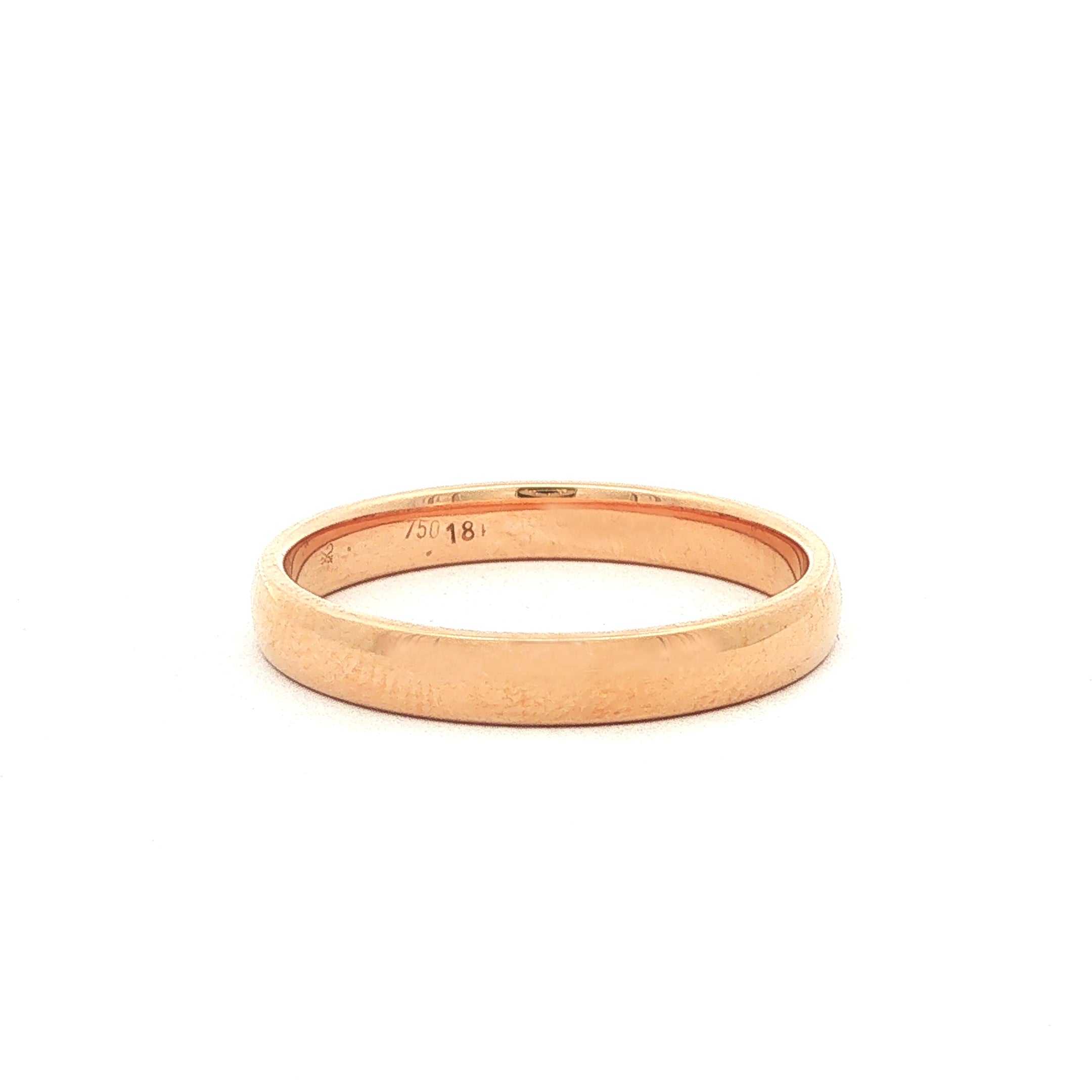 Classic 18ct Rose Gold Vintage Band Ring
