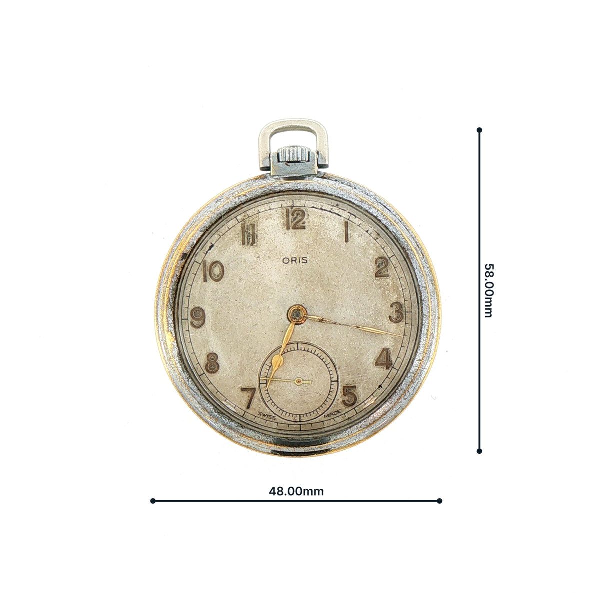 Gents Oris Pocket Watch in Stainless Steel