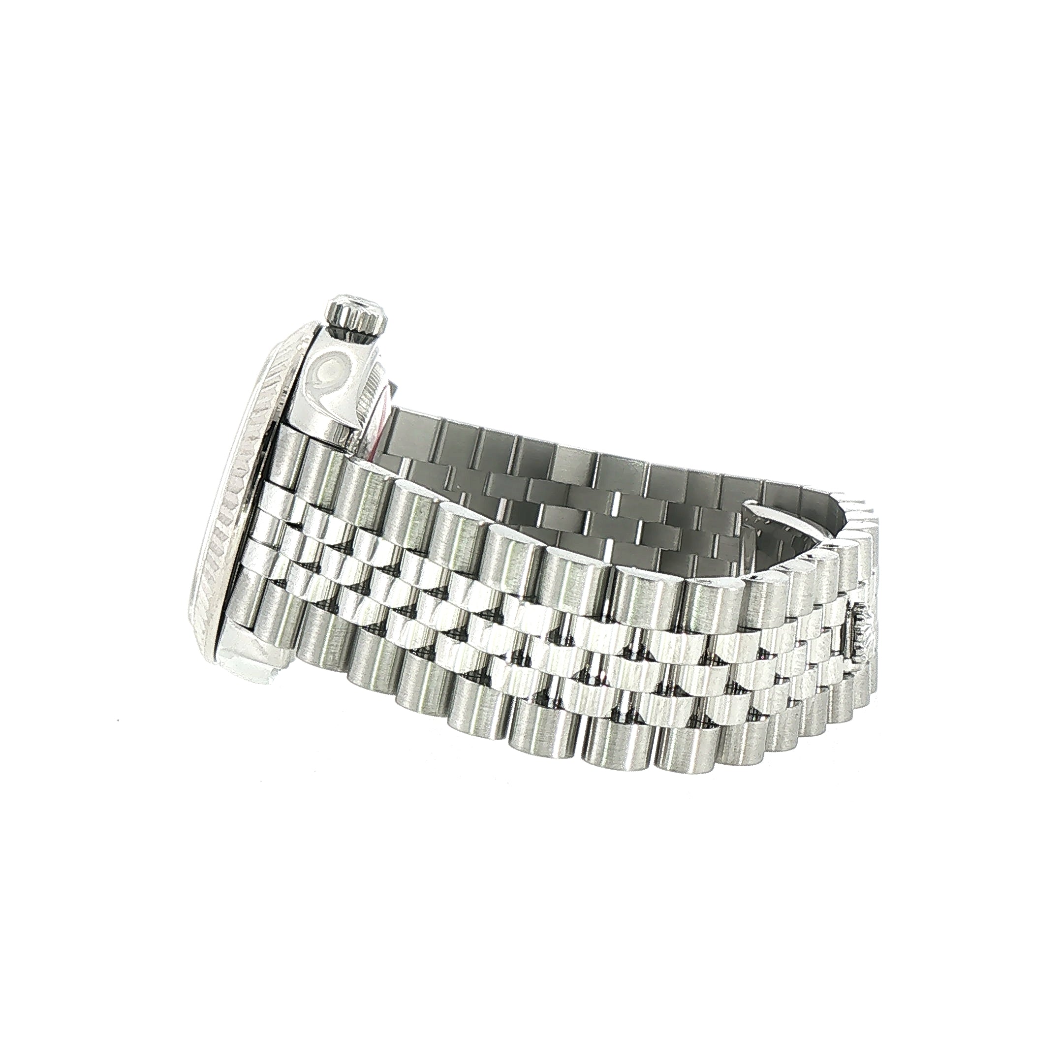 Ladies Vintage Rolex Stainless Steel Datejust with Fluted Bezel
