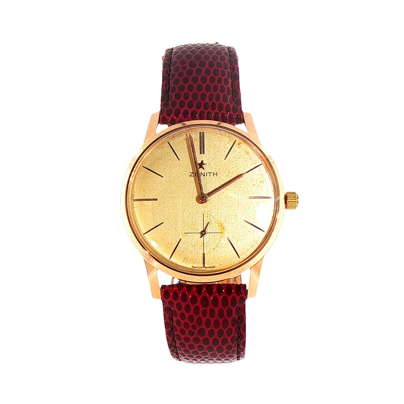 Vintage Zenith Manual Wind Watch in 18ct Rose Gold