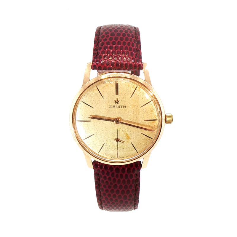 Vintage Zenith Manual Wind Watch in 18ct Rose Gold