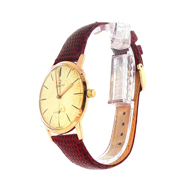Vintage Zenith Manual Wind Watch in 18ct Rose Gold