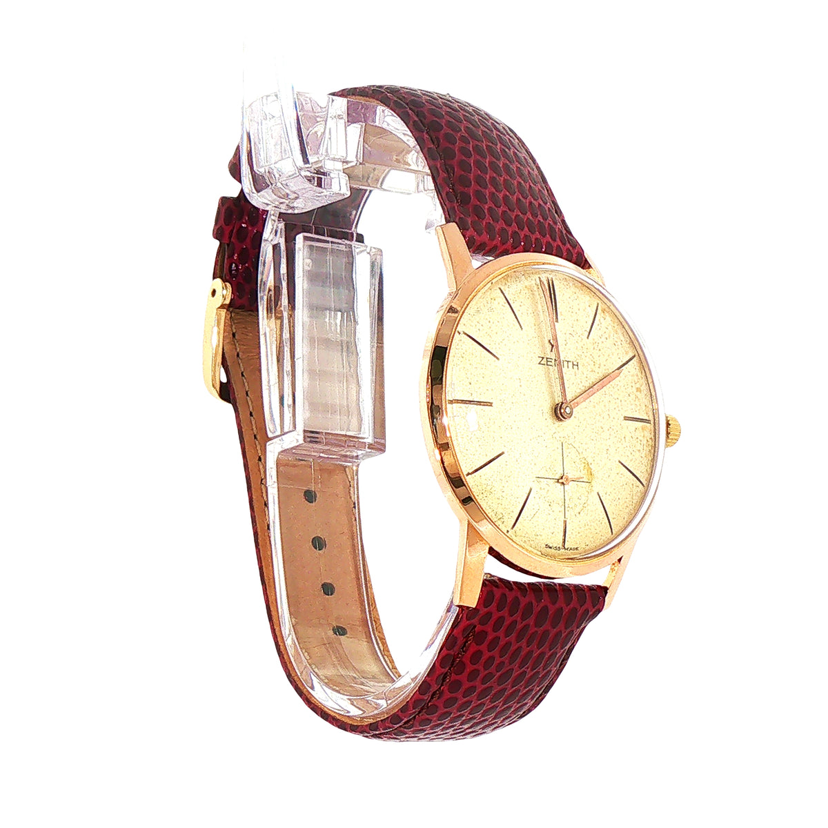 Vintage Zenith Manual Wind Watch in 18ct Rose Gold