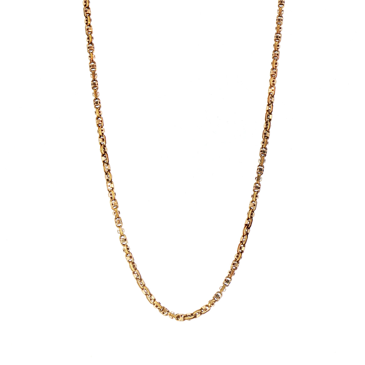 Vintage Chain Necklace with Swivel Catch in 15ct Rose Gold