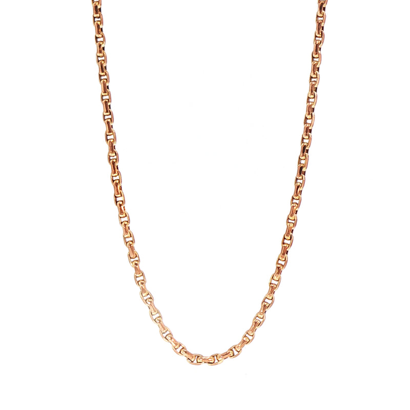 Vintage 60" Muff Chain in 9ct Rose Gold