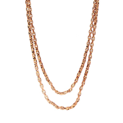 Vintage 60" Muff Chain in 9ct Rose Gold