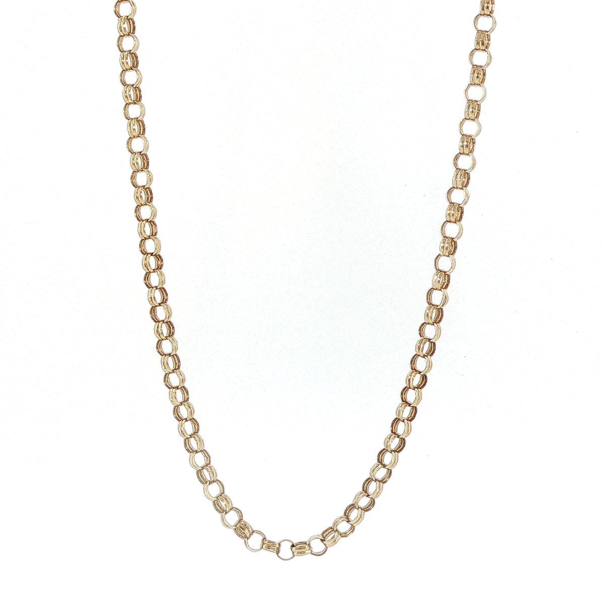 Vintage Double Belcher Chain in 9ct Yellow Gold
