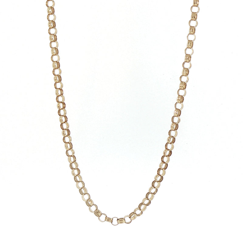 Vintage Double Belcher Chain in 9ct Yellow Gold