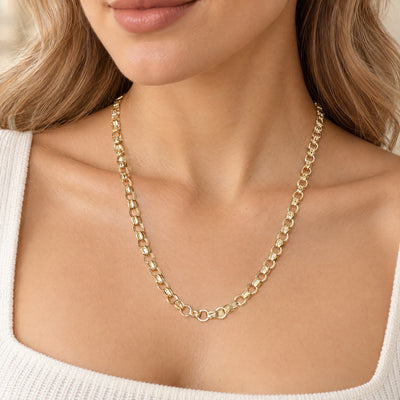 Vintage Double Belcher Chain in 9ct Yellow Gold