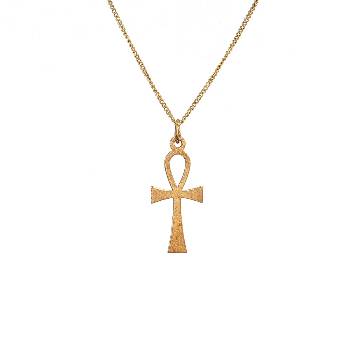 Vintage Fancy Cross Pendant and Chain in 9ct Yellow Gold