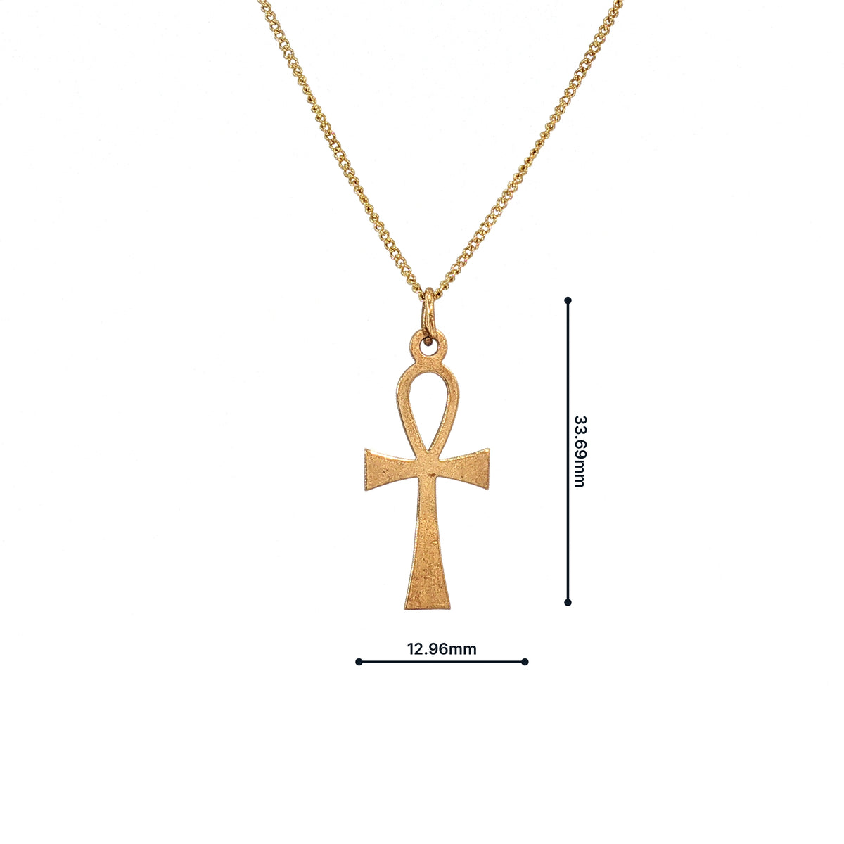 Vintage Fancy Cross Pendant and Chain in 9ct Yellow Gold