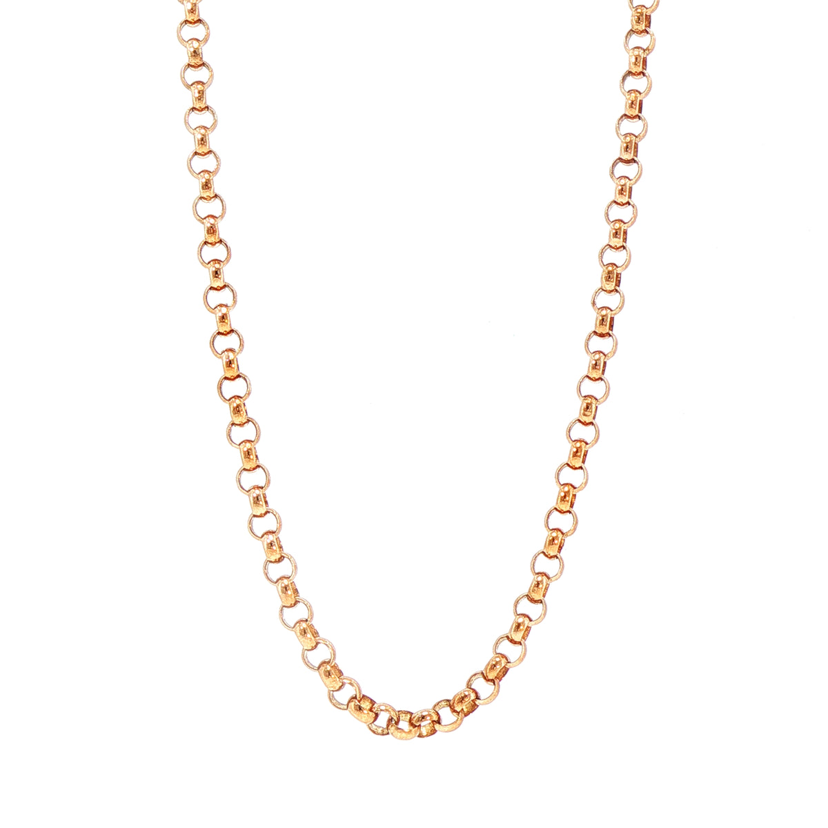 Vintage Round Belcher Chain in 9ct Rose Gold