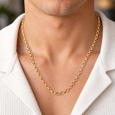 Vintage Round Belcher Chain in 9ct Rose Gold