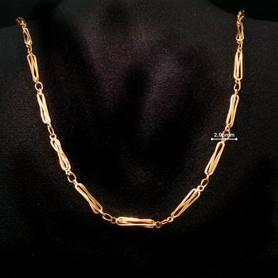 Vintage Twist Trombone Link Chain Weighing 11g in 9ct Yellow Gold