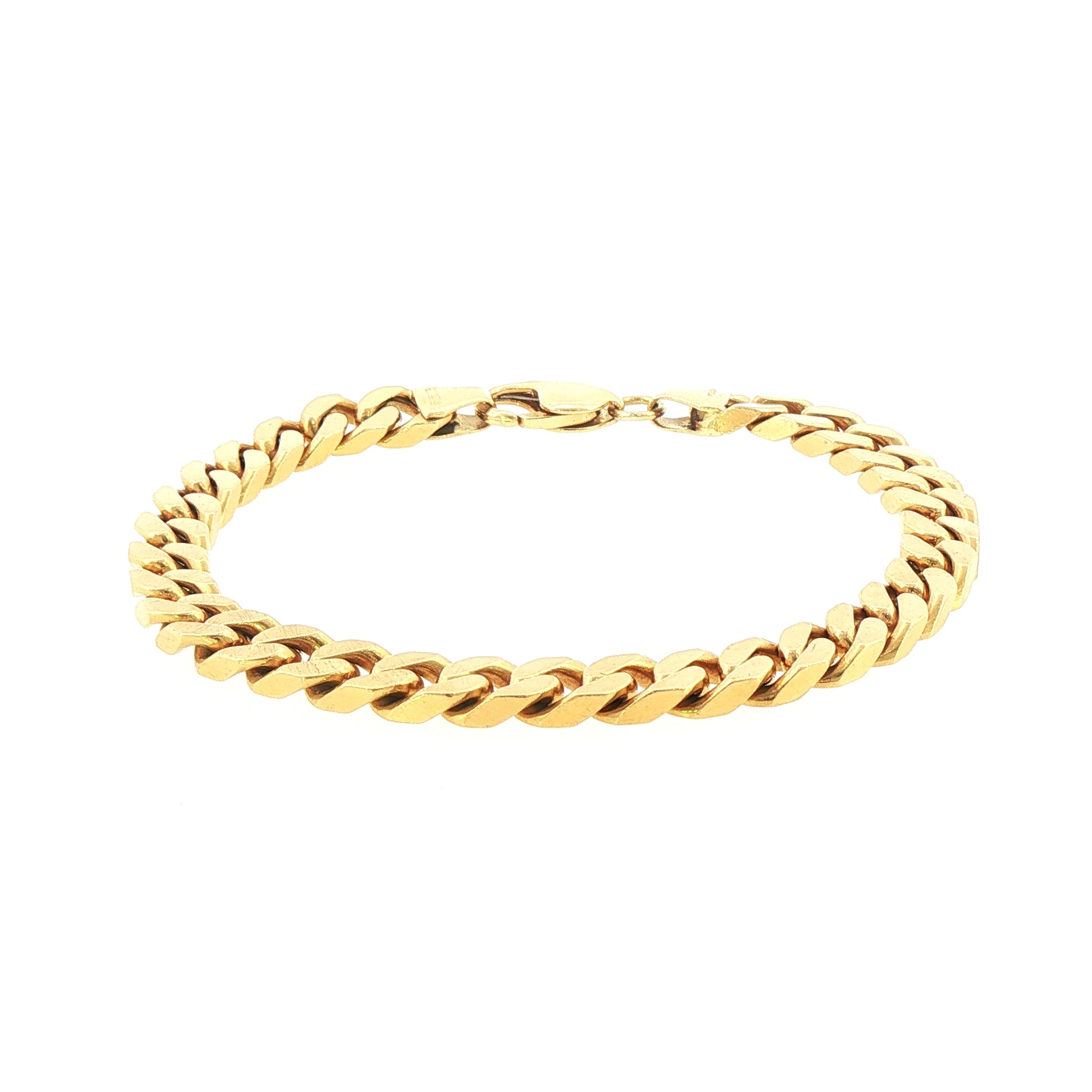 18ct Yellow Gold Curb Chain Bracelet 49.6 Grams
