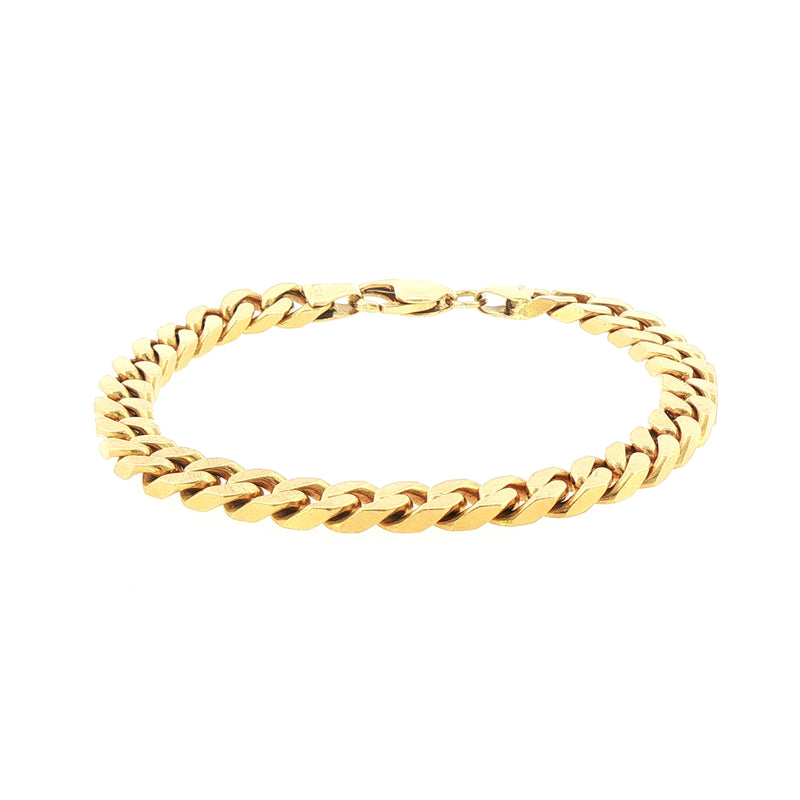 18ct Yellow Gold Curb Chain Bracelet 49.6 Grams