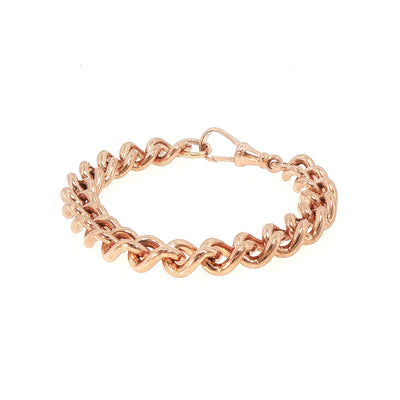 60g Curb Chase Link Bracelet in 9ct Rose Gold