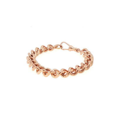 60g Curb Chase Link Bracelet in 9ct Rose Gold