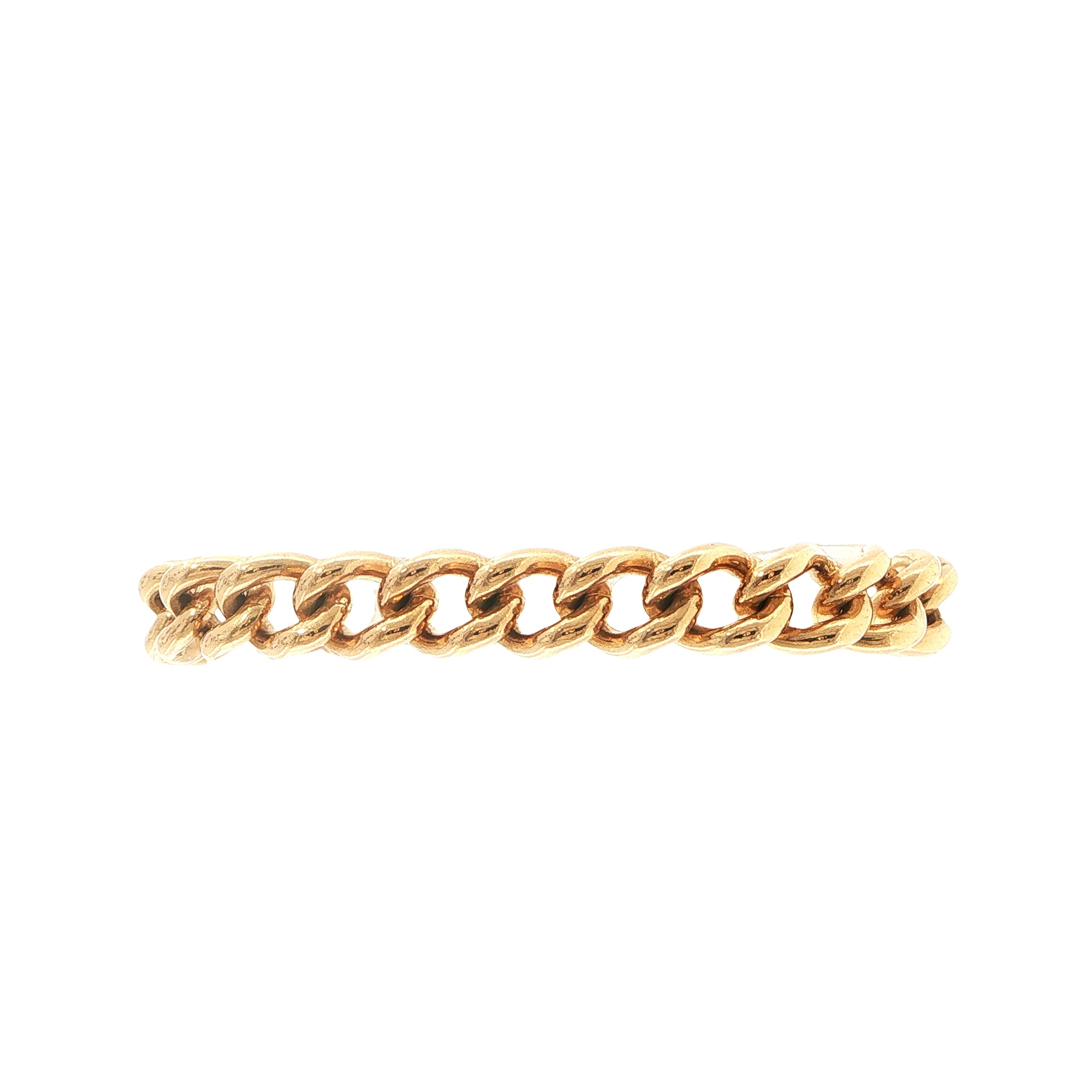 9ct Yellow Gold Curb Bracelet with Lobster Catch