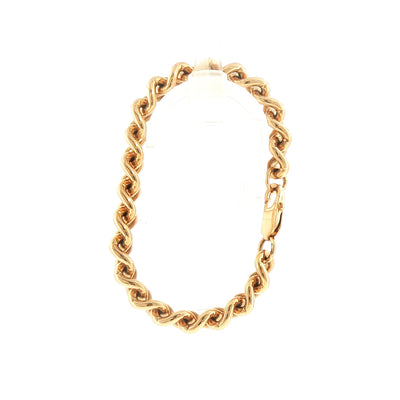 9ct Yellow Gold Curb Bracelet with Lobster Catch