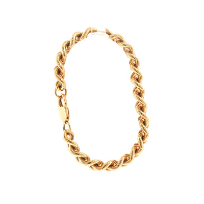 9ct Yellow Gold Curb Bracelet with Lobster Catch