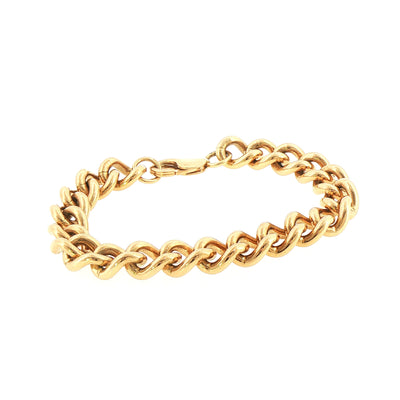 9ct Yellow Gold Curb Bracelet with Lobster Catch