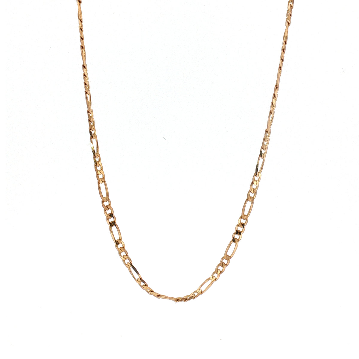 Vintage Figaro Chain Necklace Weighing 9g in 9ct Yellow Gold