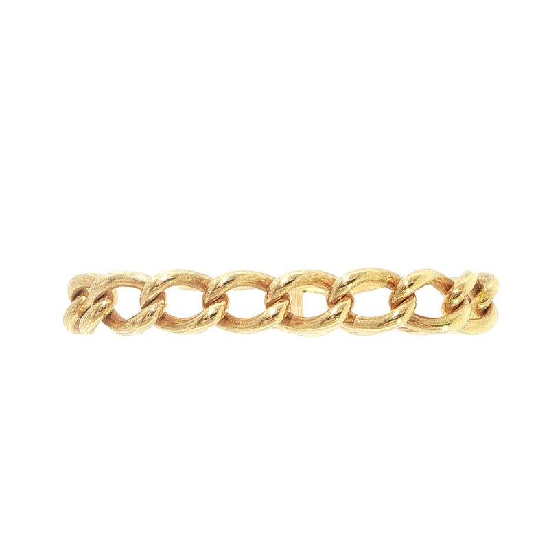43.46g Curb Chase Link Bracelet in 18ct Yellow Gold