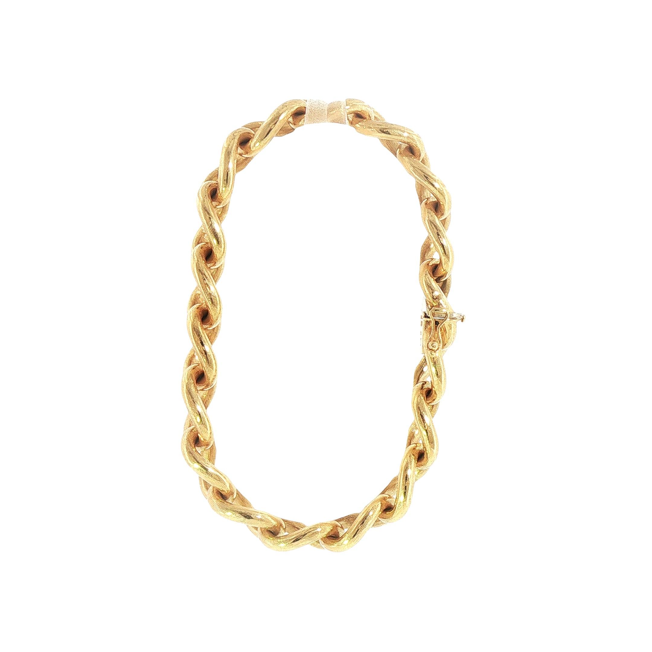 43.46g Curb Chase Link Bracelet in 18ct Yellow Gold