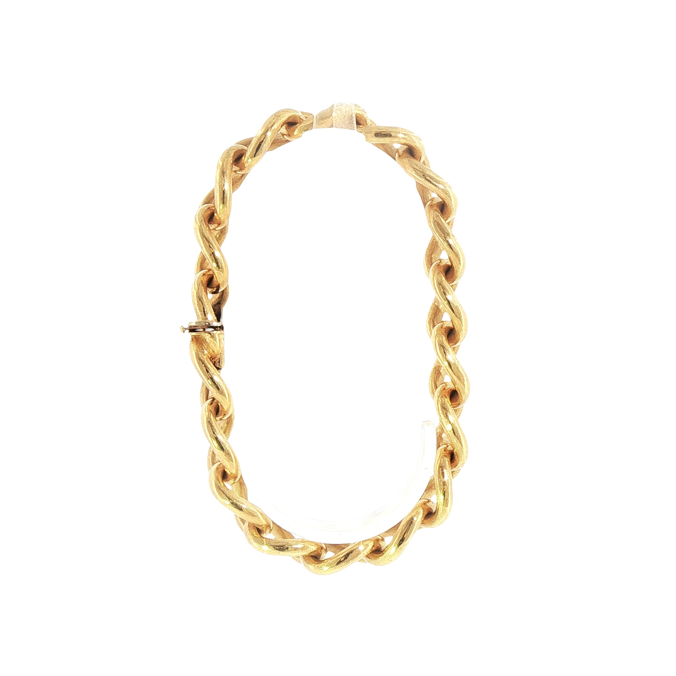 43.46g Curb Chase Link Bracelet in 18ct Yellow Gold