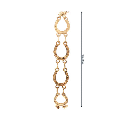 Vintage Horse Shoe Bracelet Weighing 8.9g in 9ct Yellow Gold