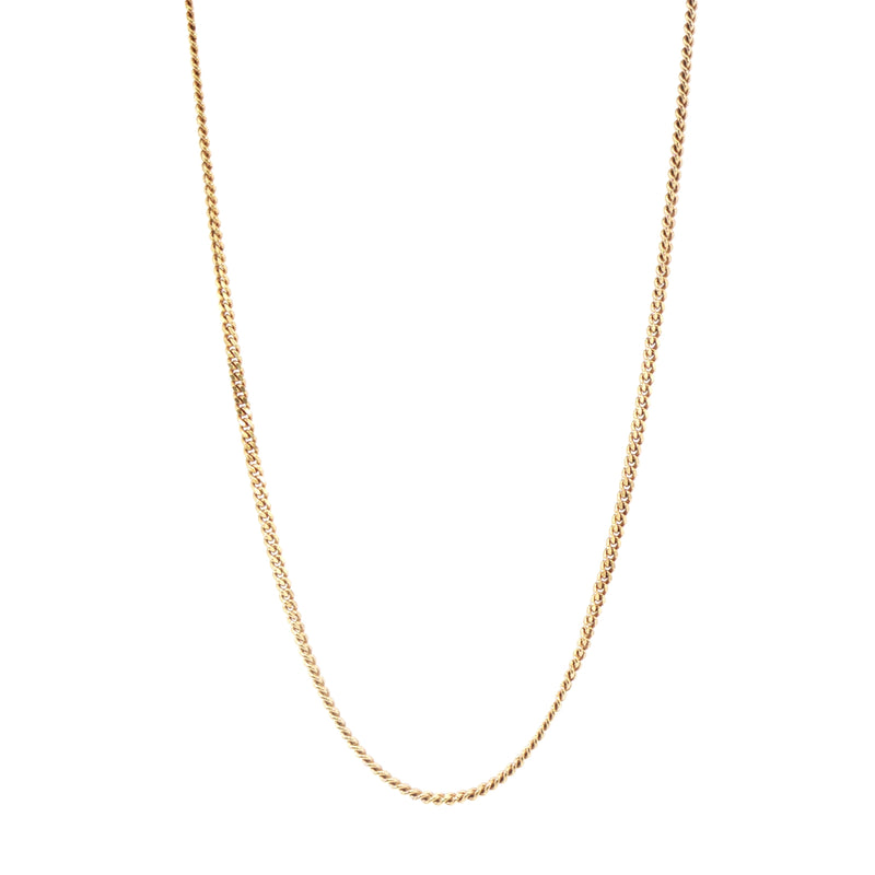 Vintage Curb Chain Necklace in 9ct Yellow Gold