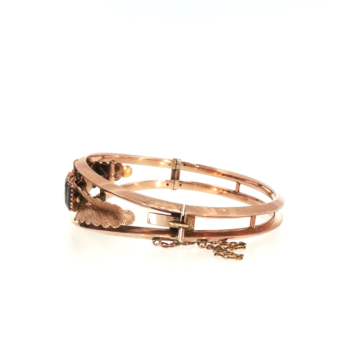 Vintage Bangle with Stones in 9ct Rose Gold