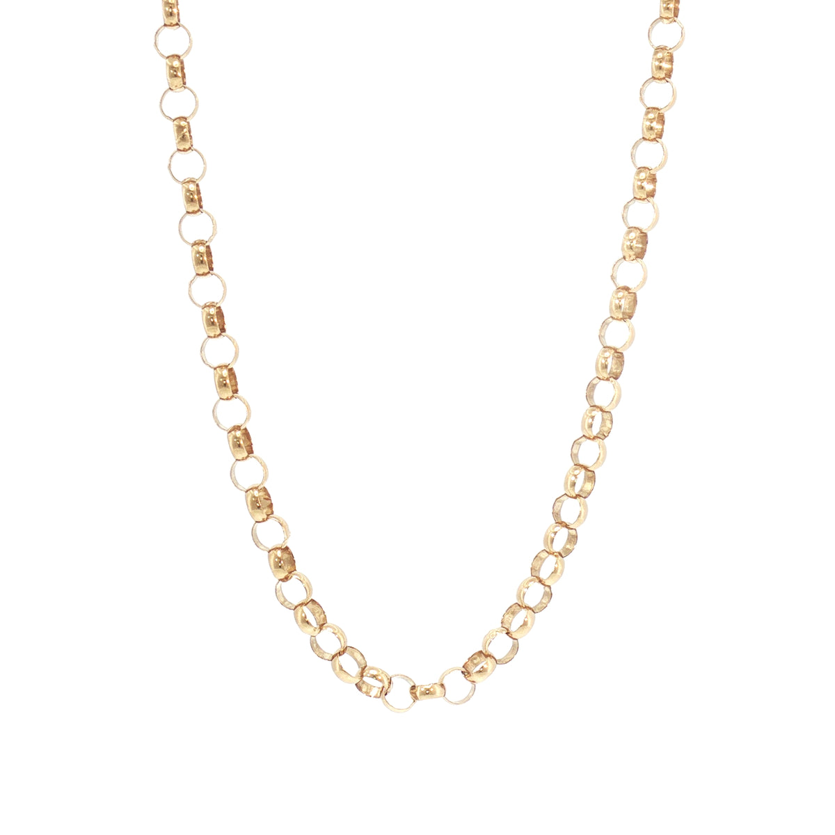 Vintage Round Belcher Chain in 9ct Yellow Gold