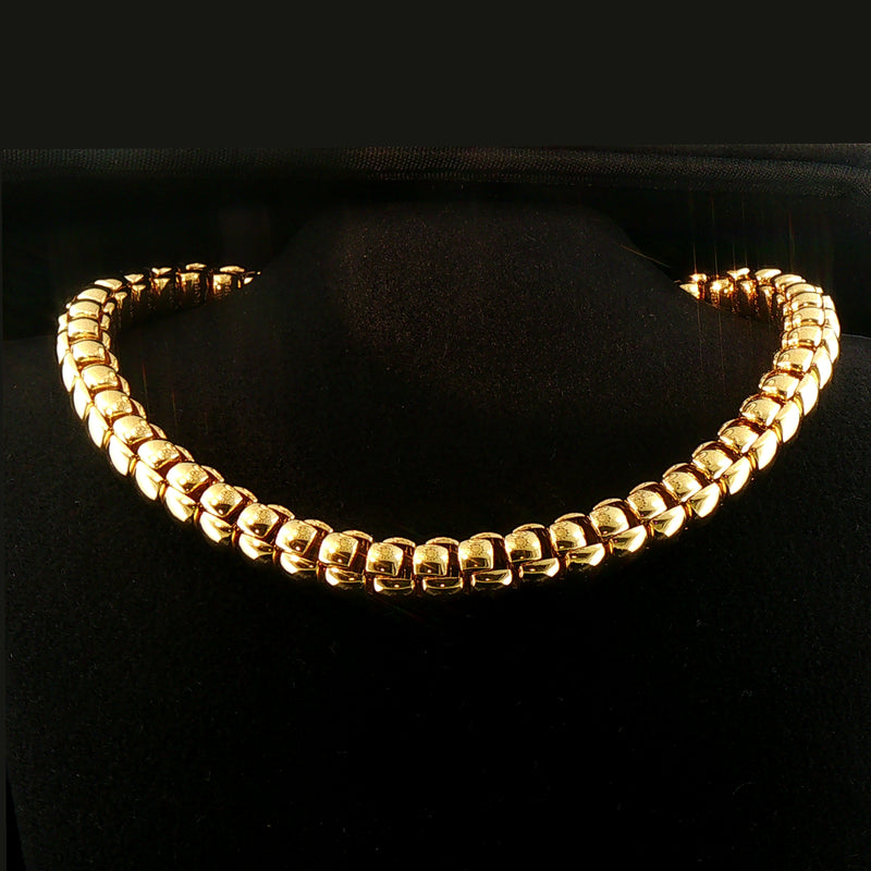 Vintage 18ct Yellow Gold 17" FOPE Luna Necklet