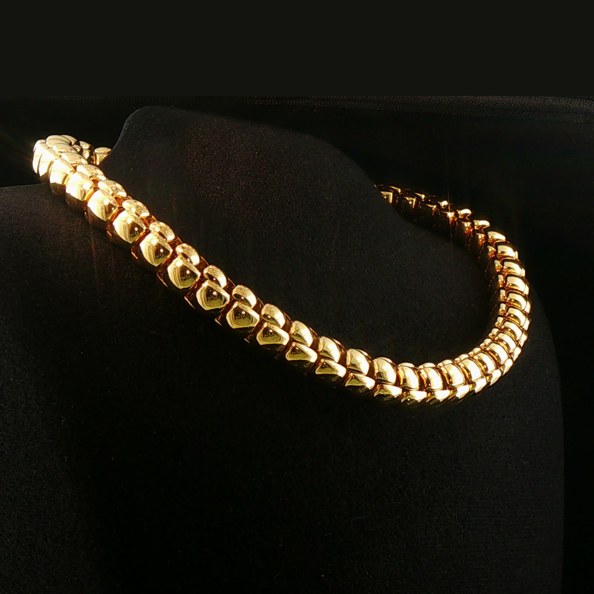 Vintage 18ct Yellow Gold 17" FOPE Luna Necklet
