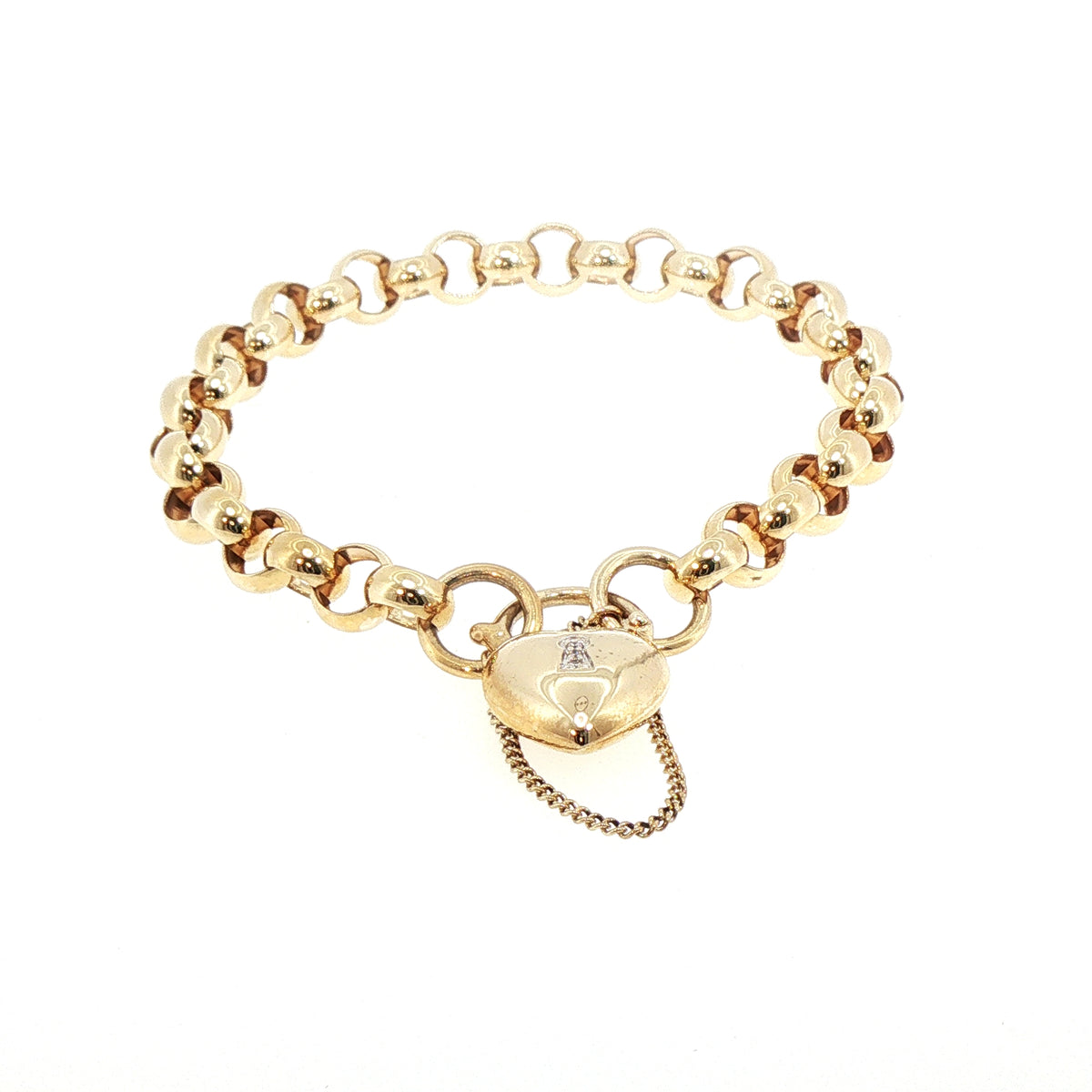 Vintage Round Link Bracelet in 9ct Yellow Gold