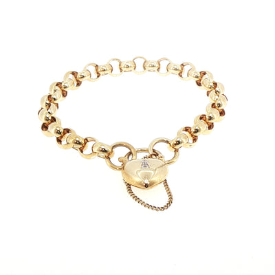 Vintage Round Link Bracelet in 9ct Yellow Gold