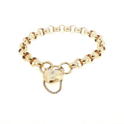 Vintage Round Link Bracelet in 9ct Yellow Gold