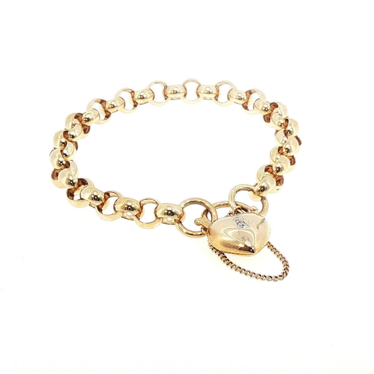 Vintage Round Link Bracelet in 9ct Yellow Gold