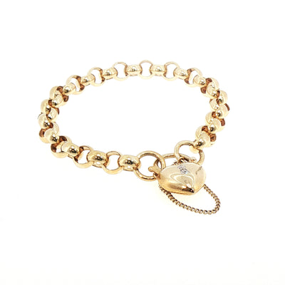 Vintage Round Link Bracelet in 9ct Yellow Gold