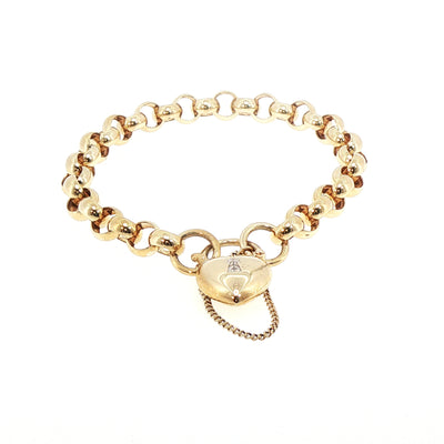 Vintage Round Link Bracelet in 9ct Yellow Gold